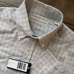 Holderness & Bourne The Purcell Shirt Men's  M Tailored Fit Stretch Check $168